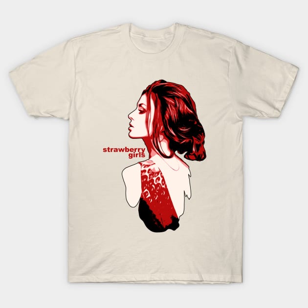 Strawberry Girls T-Shirt by grastongraphics